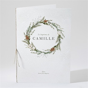Livret de messe baptême l'hiver