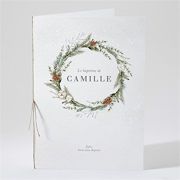 Livret de messe baptême l'hiver