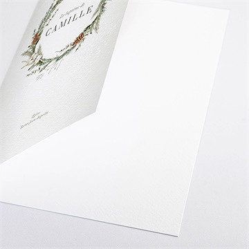 Livret de messe baptême l'hiver - Détail du livret