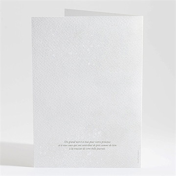 Livret de messe baptême l'hiver - Dos du livret