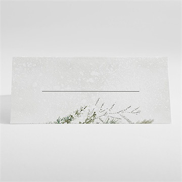 Marque-place baptême l'hiver - Dos du marque-place