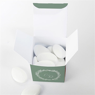 Boîte de dragées mariage tout pour toi - Intérieur de la boîte