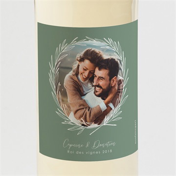 Etiquette de bouteille mariage tout pour toi