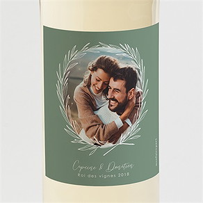 Etiquette de bouteille mariage tout pour toi