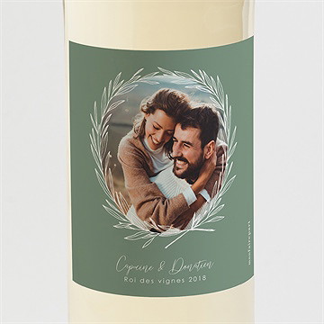 Etiquette de bouteille mariage tout pour toi