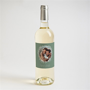 Etiquette de bouteille mariage tout pour toi - Mise en situation