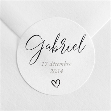 Sticker naissance belle ebauche