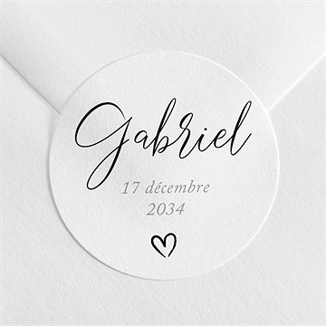 Sticker naissance belle ebauche