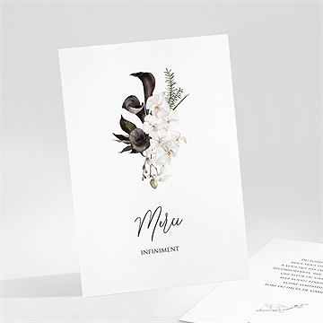 Remerciement décès orchidées et callas