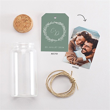 Mignonette mariage tout pour toi étiquette - Vue d'ensemble