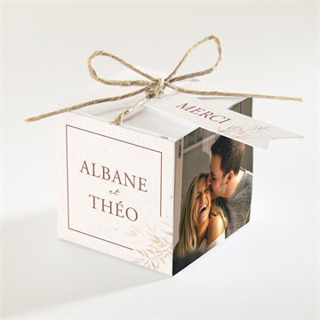 Boîte à dragées - cube