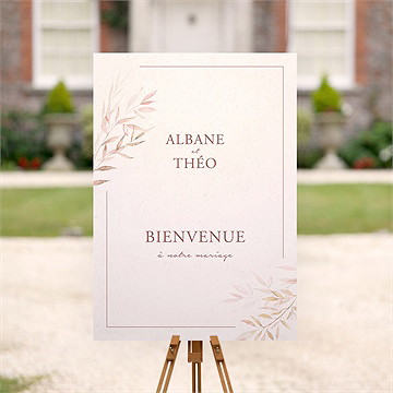 Panneau bienvenue poésie boheme - Mise en situation