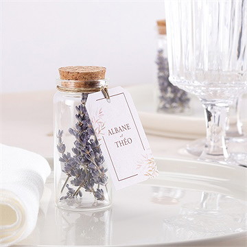 Mignonette mariage poésie boheme étiquette - Mise en situation