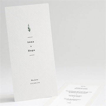 Menu mariage emeraude