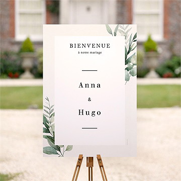 Panneau bienvenue emeraude - Mise en situation