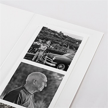 Remerciement décès présent et mémoire photomaton - Détail du faire-part