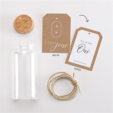 Mignonette mariage notre absolu étiquette - Mise en situation