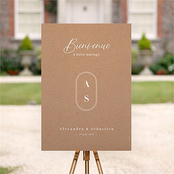 Panneau bienvenue notre absolu - Mise en situation