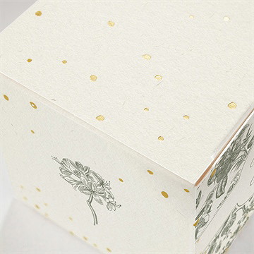 Boîte de dragées mariage romance dorure - Marquage à chaud OR