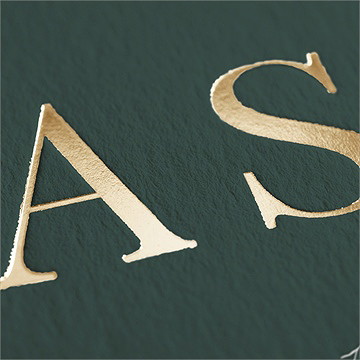 Faire-part mariage toi c'est moi pilé dorure - Marquage à chaud OR