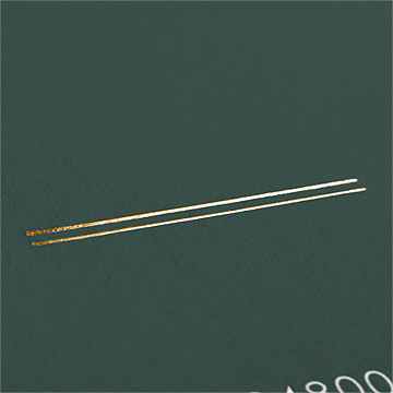 Faire-part mariage toi c'est moi pilé dorure - Détail du faire-part