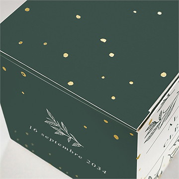 Boîte de dragées mariage toi c'est moi dorure - Marquage à chaud OR