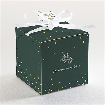 Boîte de dragées mariage toi c'est moi dorure - Dos de la boîte