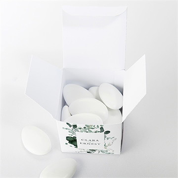 Boîte de dragées mariage tendre murmure - Intérieur de la boîte