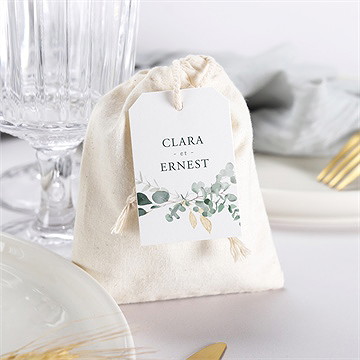 Pochon mariage  tendre murmure - Mise en situation