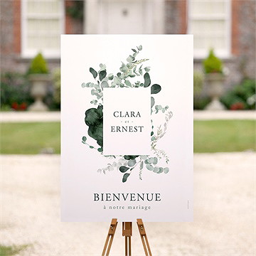 Panneau bienvenue tendre murmure - Mise en situation