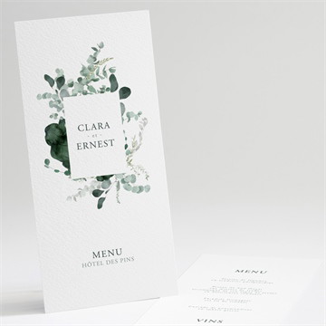 Menu mariage tendre murmure