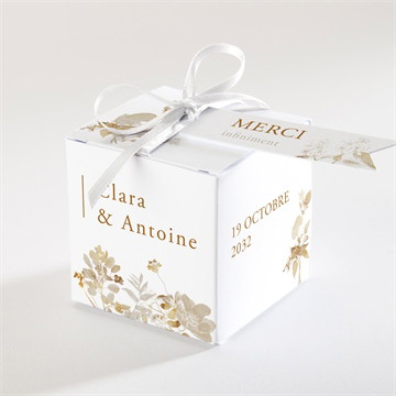 Boîte à dragées - cube