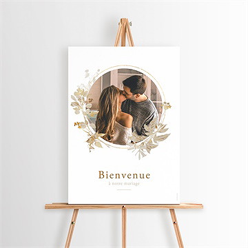 Panneau bienvenue délicatesse végétale - Mise en situation