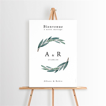 Panneau bienvenue notre chemin - Mise en situation