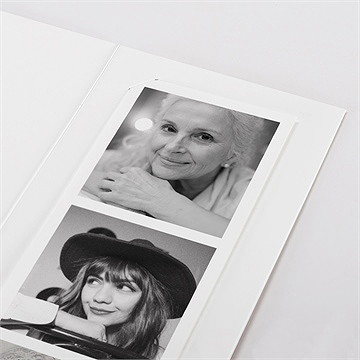 Remerciement décès tant de souvenirs photomaton - Détail du faire-part