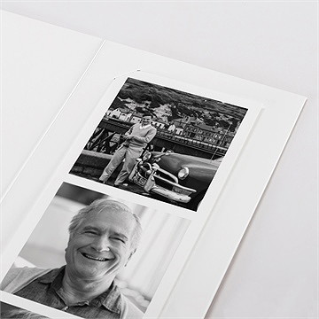 Remerciement décès a dieu photomaton - Détail du faire-part