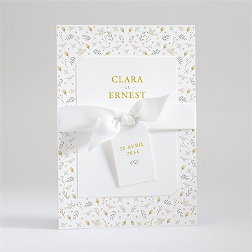 Faire-part mariage céleste superposition