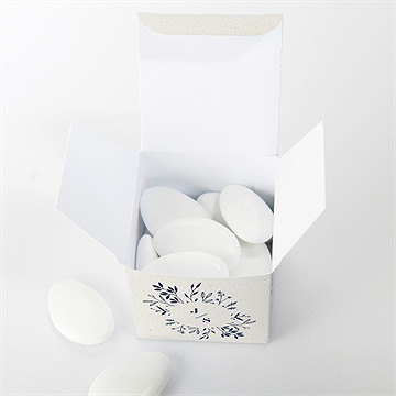 Boîte de dragées mariage notre idylle - Intérieur de la boîte