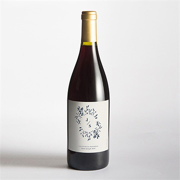 Etiquette de bouteille mariage notre idylle - Mise en situation