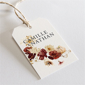 Etiquette mariage en automne