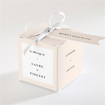 Boîte de dragées mariage volupté