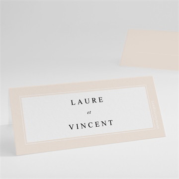 Marque-place mariage volupté argent