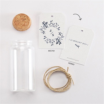 Mignonette mariage notre idylle étiquette - Vue d'ensemble