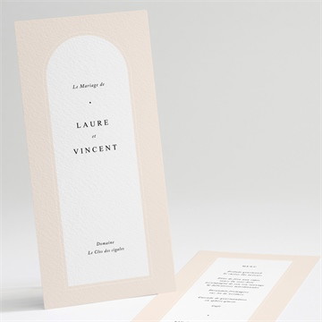 Menu mariage volupté argent