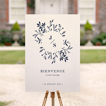 Panneau bienvenue notre idylle - Mise en situation