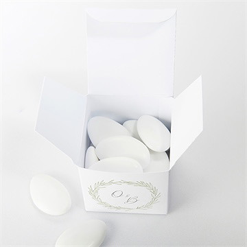 Boîte de dragées mariage tendre elegance - Intérieur de la boîte