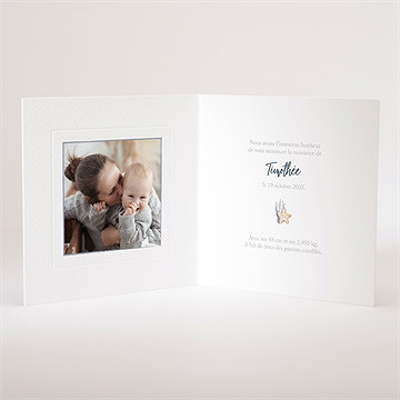 Faire-part naissance poisson - Intérieur du faire-part