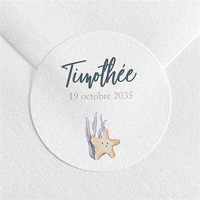 Sticker naissance poisson