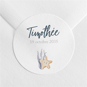 Sticker naissance poisson