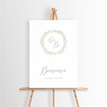 Panneau bienvenue tendre elegance